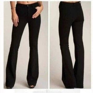 J Brand Black Flared Women Jeans